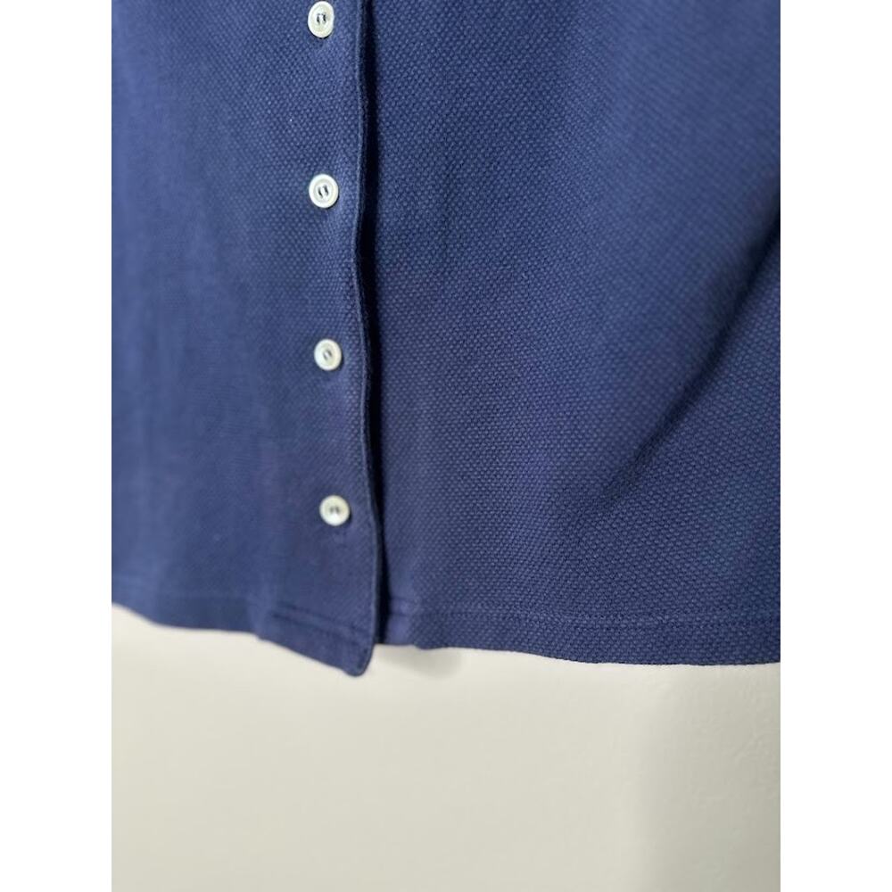 Vintage Limited America Navy Blue Women Large Top Button Preppy School Old Money - Picture 2 of 6